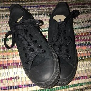 Black on black converse